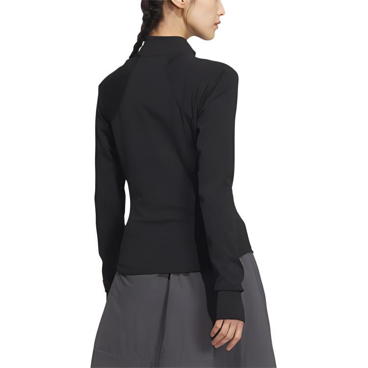 adidas TECH SLIM KNIT JACKET Women's Black JJ1115