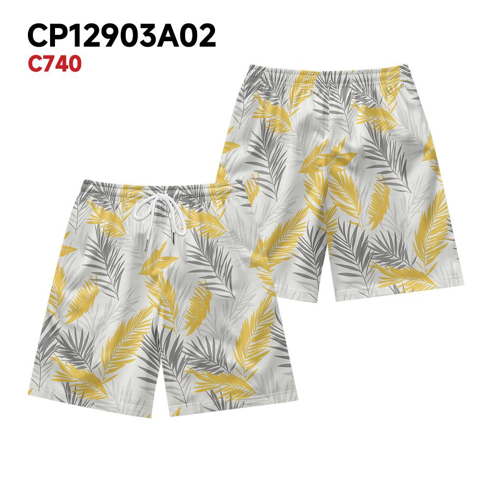 

European And American Tropical Rainforest Plant Elements Men S Casual Shorts Beach Pants XXXXL