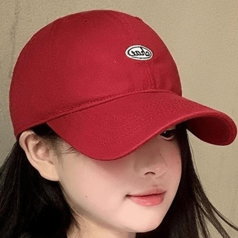 Letter Peaked Cap Embroidery Snapback Cap Adjustable Baseball Hat Teenagers
