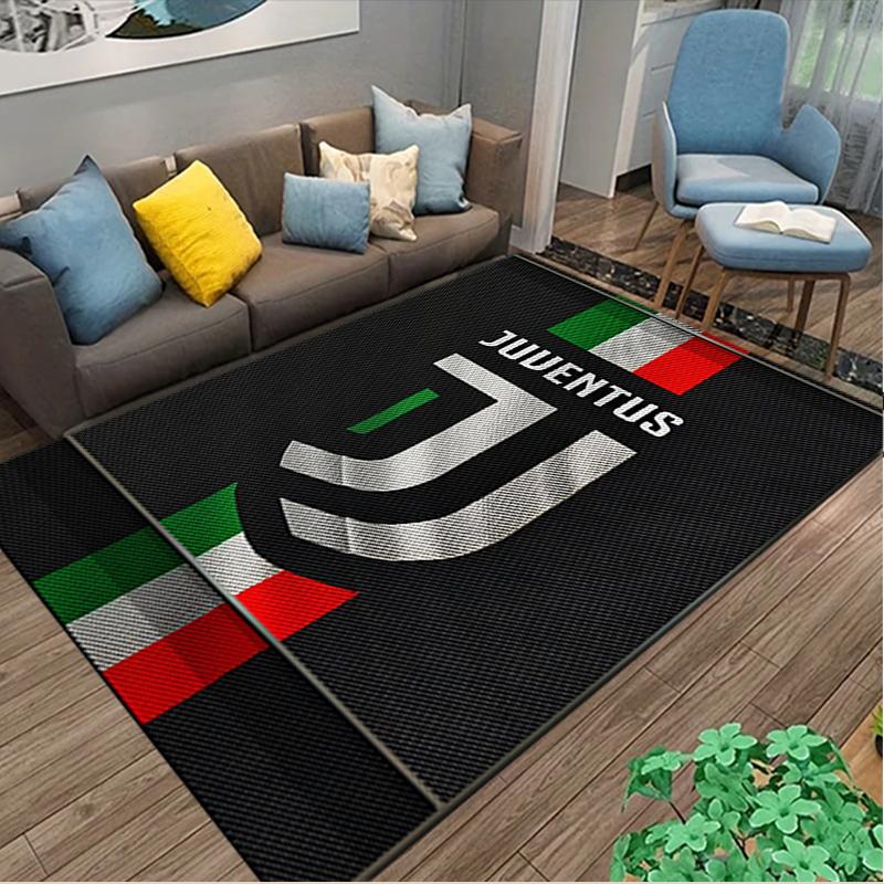 [1pc Juventus Football Club Office Chair Carpet] Digital Printed Area Rug for Home & Game Room Use, Soft Indoor Sofa Chair Mat