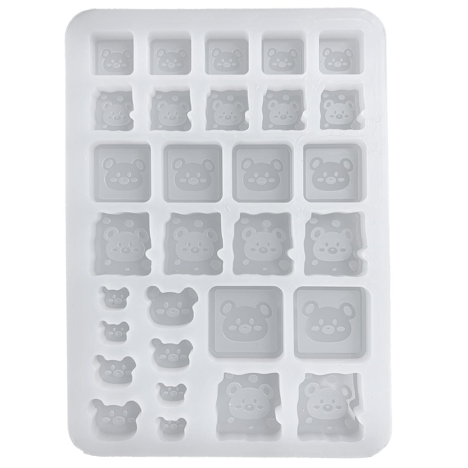 Little Bear Quicksand Silicone Mold Epoxy Resin Casting Mold Pendant Jewelry 1