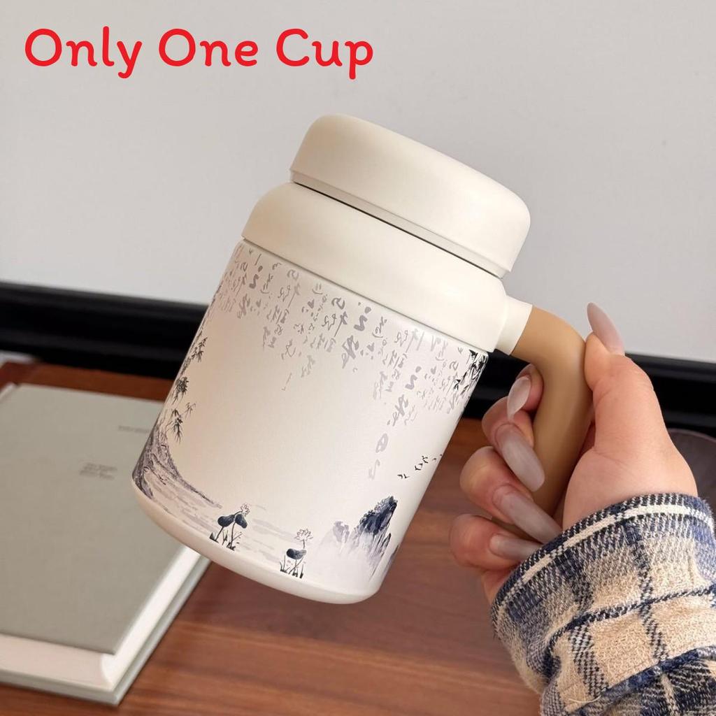 Style Insulated Mug With Handle And Tea Infuser For Office And Travel