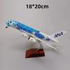 1/400 20cm Air Japan ANA Airlines Airplane Model Toy Green Cartoon Sea Turtle Airbus 380 A380 Airways Metal Alloy Diecast Airplane