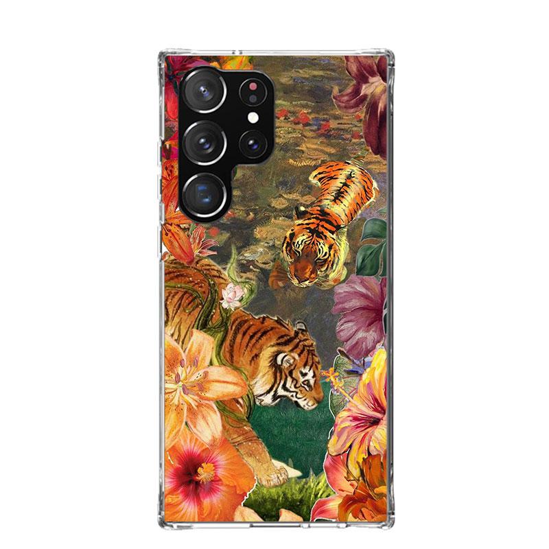 Superior Tiger Pattern Art Phone Case For Samsung Galaxy S26 S25 Edge S24 S23 FE S22 Ultra S21 Plus S20 + Fundas Cover Coque Gal