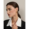 Yhpup Minimalist Stainless Steel Metal Geometric Stud Earrings Personalized Fashion Versatile Daily Jewelry Bijoux Women