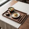 Smooth Polished Serving Plate Solid Wood Food Tray Practical Serving Tray  Kitchen Table