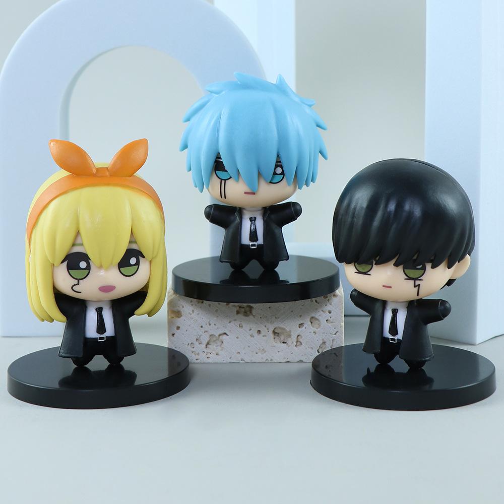 Anime Mash Burnedead Figure Magic and Muscles Lemon Irvine Lance Crown Figurine  Dot Barrett Action Figure Mini PVC Models Gifts