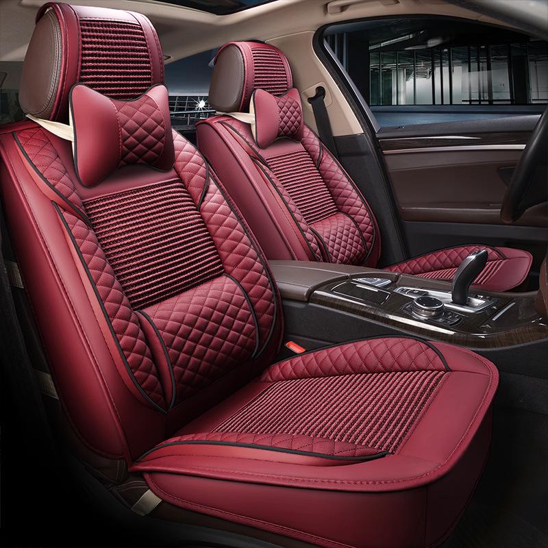 Ice Silk Full Cover Car Seat Cushion Set for Civic, Cruze, Corolla, Haval M6F7, MG ZS, Accord.