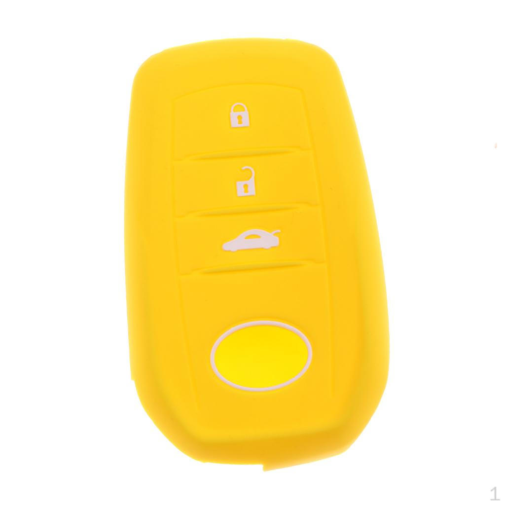 Auto Car Remote Key 3-Buttons Silicone Case Cover Holder For Mirai