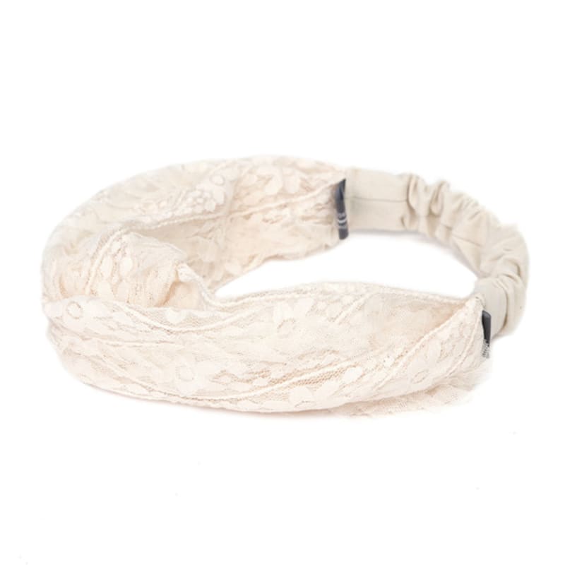 UNDERCONTROL STUDIO CROSS HAIR BAND / WIDE / BLOOM / ORIGIN BEIGe