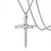 Rock Music Earphone Pendant Couple Necklace Titanium Steel Jewelry