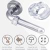 4PCS Clear Door Knob Protector Cover Mute Transparent Handle Bumper Anti Collision Wall Protection Cushion Home Improvement