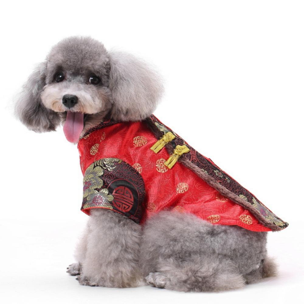 Tang suit pet clothes new Chinese groom wedding clothes cat dog universal wedding festive pet clothes