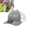 Stylish Mechanic Repairman Baseball Hat With 3D Embroidery Pattern Breathable Dad Hat For Engineers Women Men Unisex