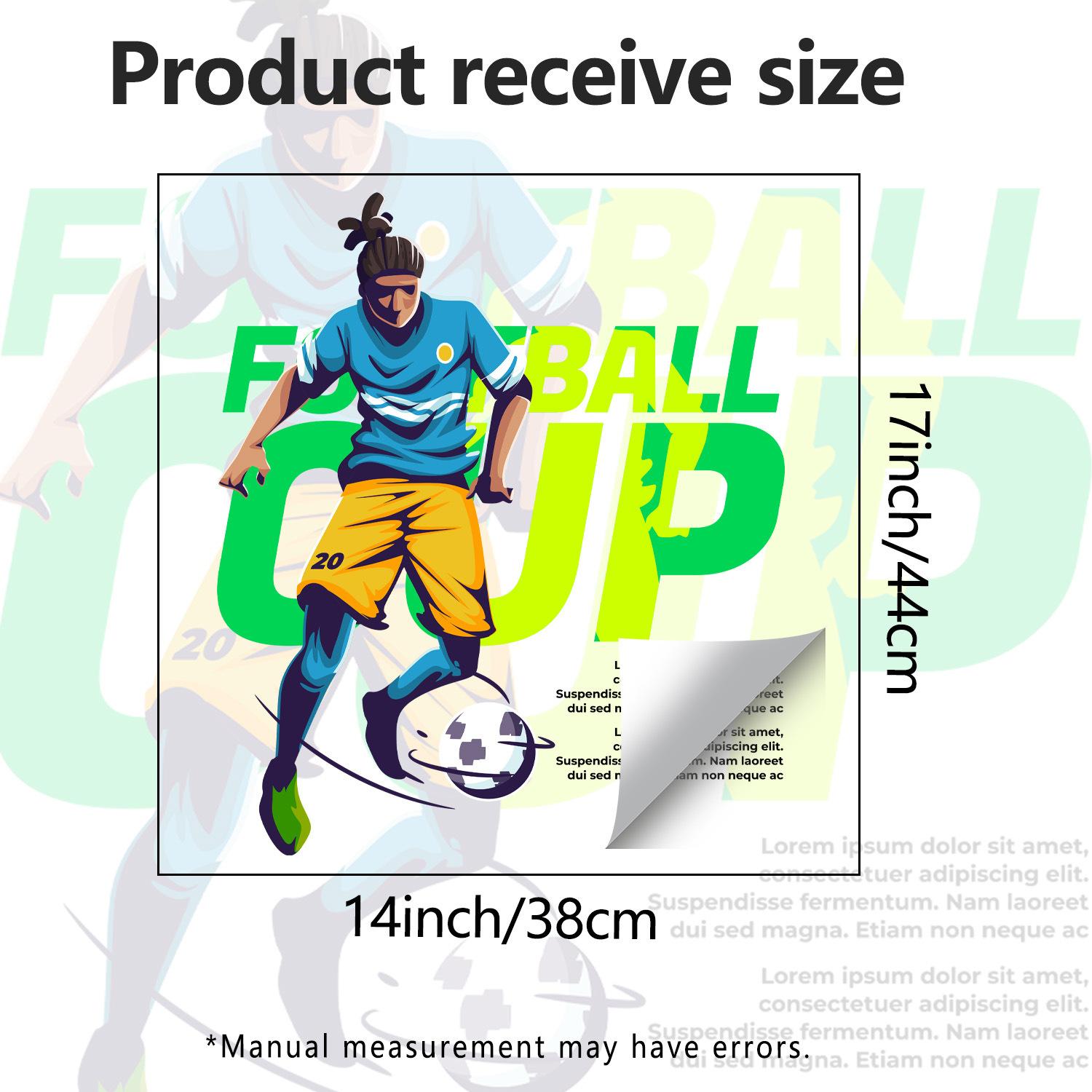 

Creative World Cup Football Player Bedroom Living Room Balcony Decoration and Beautification Stickers