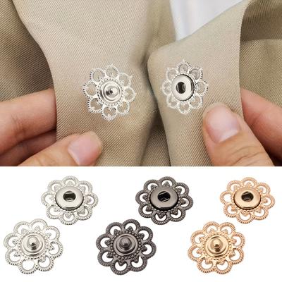 10 Stück Metall Unsichtbare Knöpfe - Sichere, Versteckte Verschlüsse für Mäntel, Pullover, Hemden, Anti-Expositions-Design, DIY-Projekte, Taschen, Handtaschen & Kleidung