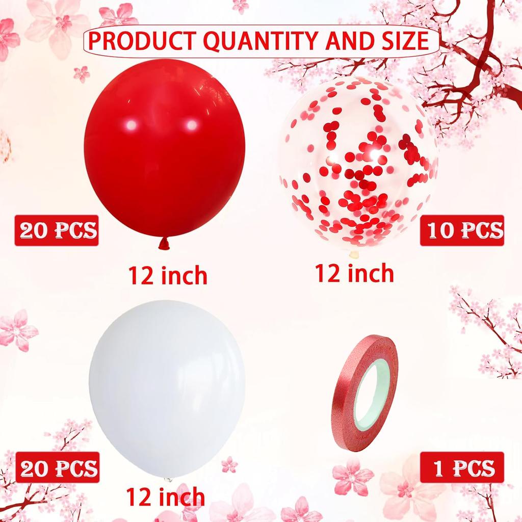 12inch 50pcs purple and red balloon set with confetti,suitable for weddings,birthdays,pop parties,bridal showers, gatherings