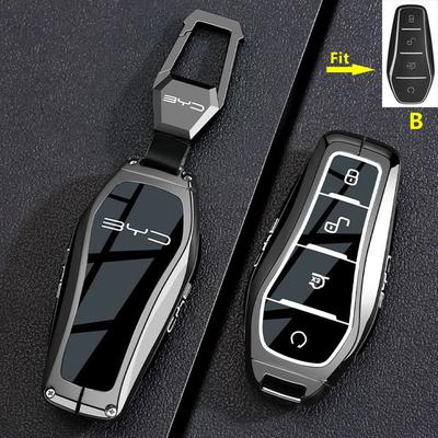 For Byd Dolphin Tang Ev600 Han Ev Yuan Atto 3 Song Plus Pro Dmi Qin Zinc Alloy Car Key Case Remote Cover Keychain Accessories