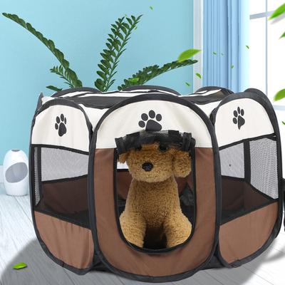 Dog Mesh Cage Pet Cat Dog Portable Foldable Cage Exercise & Play Tent Mesh Cover Indoor/Outdoor Use Pet Play Tent Pet Mesh Cage