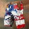 Herren Unabhängigkeitstag Bedruckte Mehrfach-Taschen Workwear Shorts