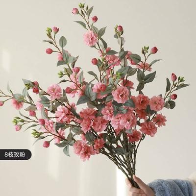 Simulationsblume Italo Kamelie Hochwertiges Blumenschmuckstück Gesteck Wohnzimmer Veranda Esstisch TV-Schrank Kunstblume