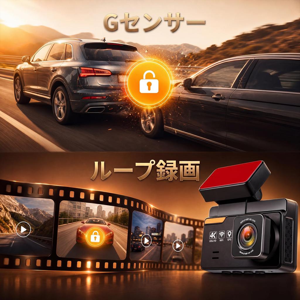 4K Front 1080P Rear Dashcam with Front and Rear Parking Wide Angle Wide Loop Overwrite Reverse Engine LCD Compact Warning App Enhanced To Operating
