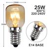 E14 Led Microwave Oven Bulbs 220V 300 Celsius Degree High Temperature Cooker Hood Lamp Salt Lights 15W 25W