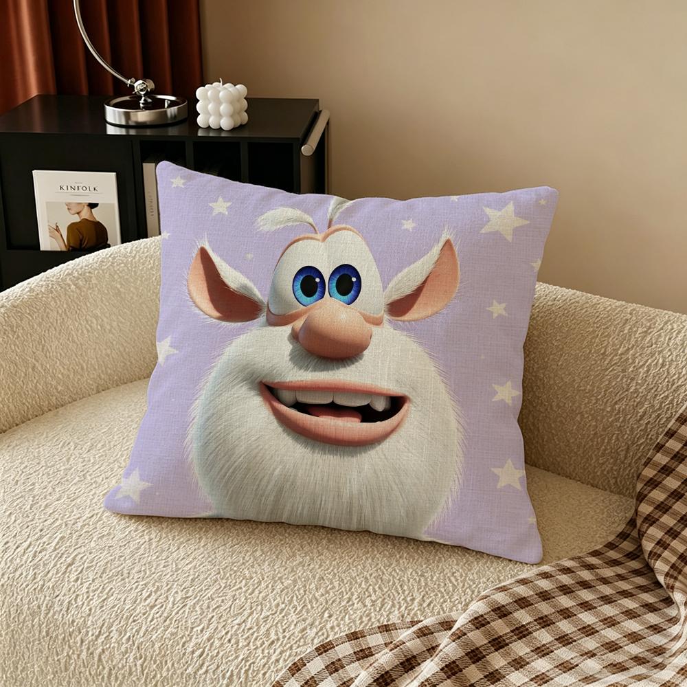 B-Booba Cushion Cover Natural Linen Pillowcase Set, All-In-One Decor For Sofa, Bedroom & Chair
