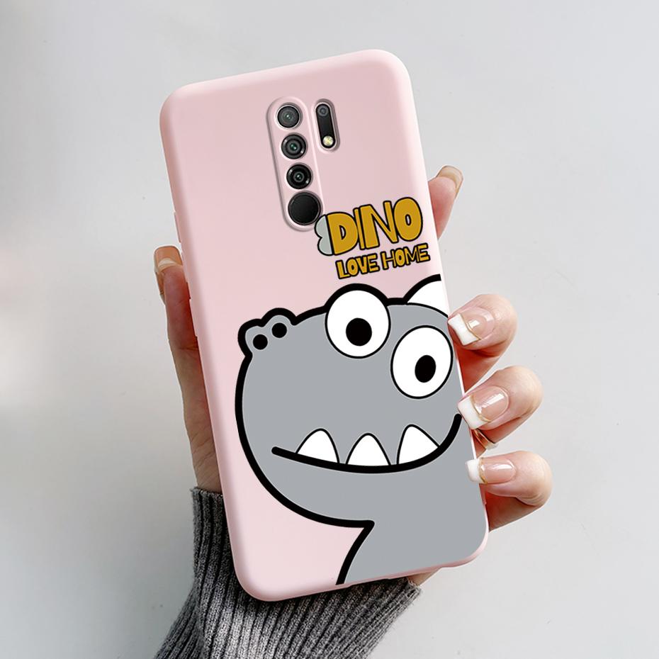For Xiaomi Redmi 9 Case Redmi 9 Prime Cover M2004J19G M2004J19C redmi9 Cute Cartoon Bear Silicone TPU Soft Phone Case Back Cover
