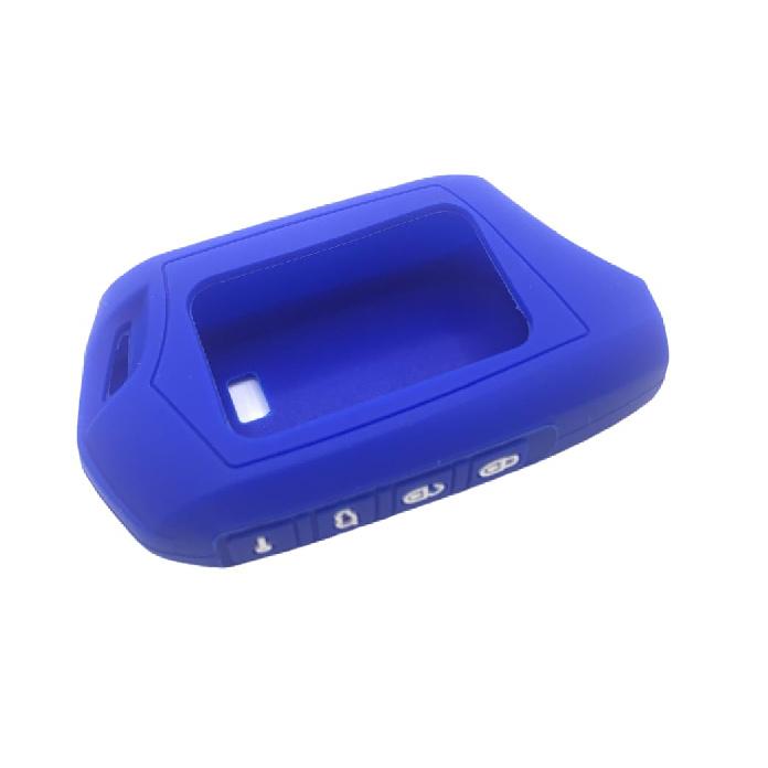 

Pack of 2 T9 RFX-2WT9-FM Key Silicone Sleeve Waterproof Dirt Tolerance Parts Blue and Black 2WT9R for Compustar FM 2-Way 3000-FT LCD 4 Side Buttons