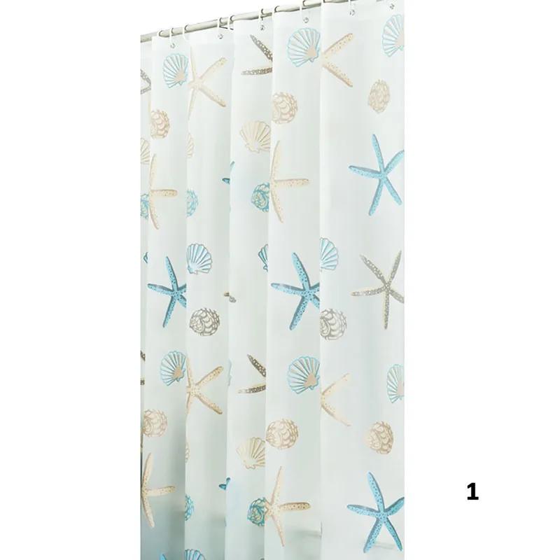 Waterproof Peva Shower Curtain Set With 12Hooks 71"X79" Plastic Shower Curtain For Bathroom Decor Washable Shower Curtain