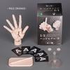 So-Ta Bewegliches Gelenk Finger Gashapon 1/2 Handmodell 1:1 Handflächenmalerei Kunst Miniaturmodell Referenzwerkzeug Hand Desktop Dekoration
