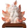 Nine-tailed Fox for Wealth Attraction, Creative and Cute Fox Office and Living Room Desktop, Car Fairy Fox Decorative Items
