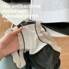 Women's Spring and Autumn Simple Color Collision 10A Antibacterial Extended Crotch Waist Non Trace Briefs