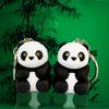 Cute Panda LED Sound Keychain Key Ring Pendant Car Handbag Hanging Decor Gift