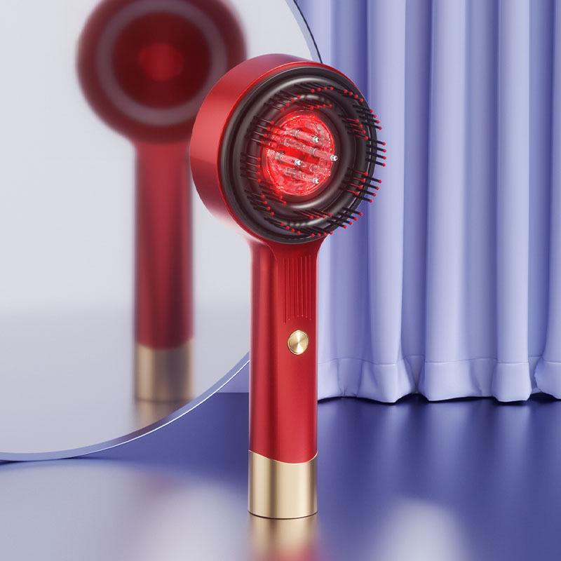 Wireless Electric Red Light Scalp Massager Comb for Hair Care and Growth, Anti-Hair Loss