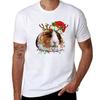 Guinea Pig Christmas Funny Guinea Pig Guinea Pig Xmas Pig Lover Christmas TShirt Basic Solid Color Casual Tee Shirt