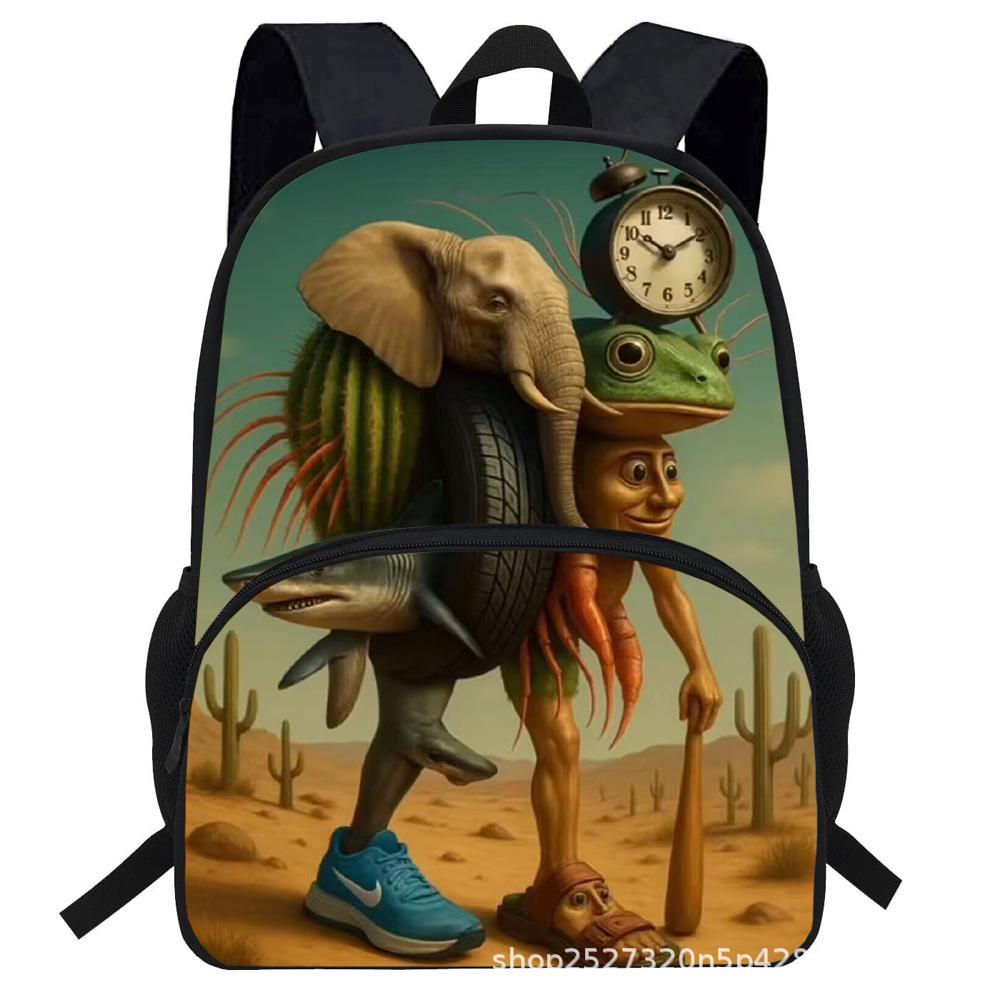 Stickman Italian Brainrot Backpack
