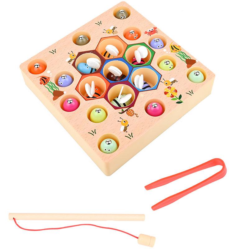 

Игра Деревянные Рыбалки Игрушки Подарки Мальчик Девочка Магнитная Игрушка Подарок Монтессори Образование