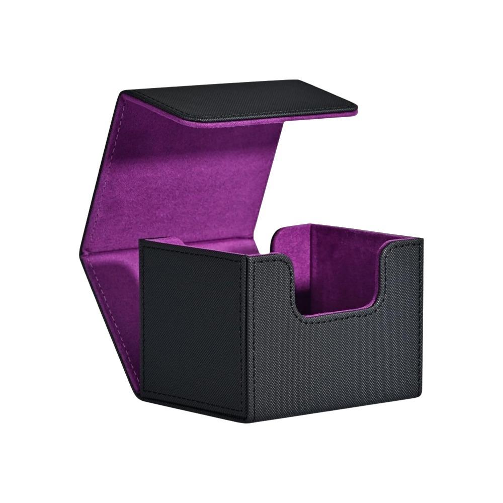 Fit 100 Single Sleeved Trading Card Deck Box Flip Cover Game Card Cases  Gathering Card