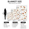1 piece Halloween-themed flannel blanket with pumpkins and spiders, perfect for sofa, bed, or office. Ideal gift for family, fri