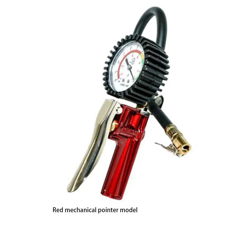 

Pressure Gauges - High Precision Tire Pressure Monitor with Inflation Head for Automobiles - Inflating Gun for Tire RakingMachie Red pointer style