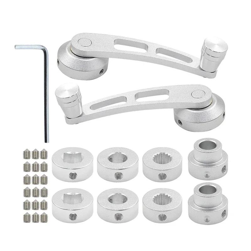 1set Aluminum Alloy Car Window Close Hand Crank Handle Winder Riser Replacement Manual Auto Window Closer Handle for Older Car