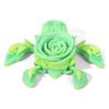 Rose Turtle 3D Printed Articulating Turtle Fidget Toy Joint Movable Model Stress Relief Sea Turtle Figurine Landscape Decoration