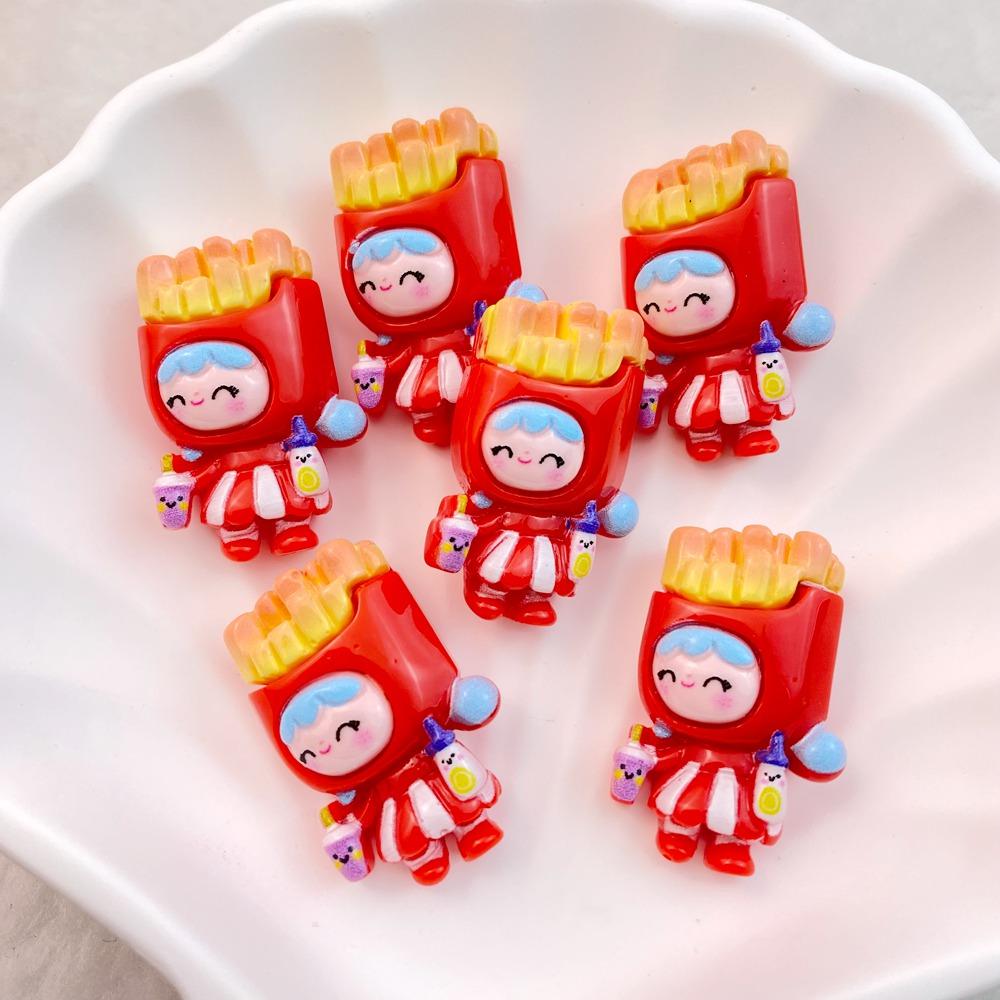 10Pcs New Cute Cartoon Girl Doll Series Flat Back Resin Cabochons DIY Jewelry Craft Decoration Accessorie