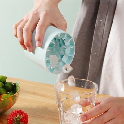 Stampo in Silicone per Cubetti di Ghiaccio Cilindrico Congela Rapidamente Fabbricatore di Ghiaccio in Silicone Creativo Secchiello per Ghiaccio Produttore per Whisky Birra Accessori per Cucina