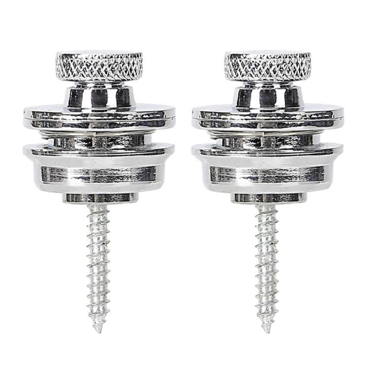 Set of 2 Guitars Strap Safe Locks Elegant Buttons Guitar Accessory Set Metal Strap Locks Electric Guitar Part for Repair
