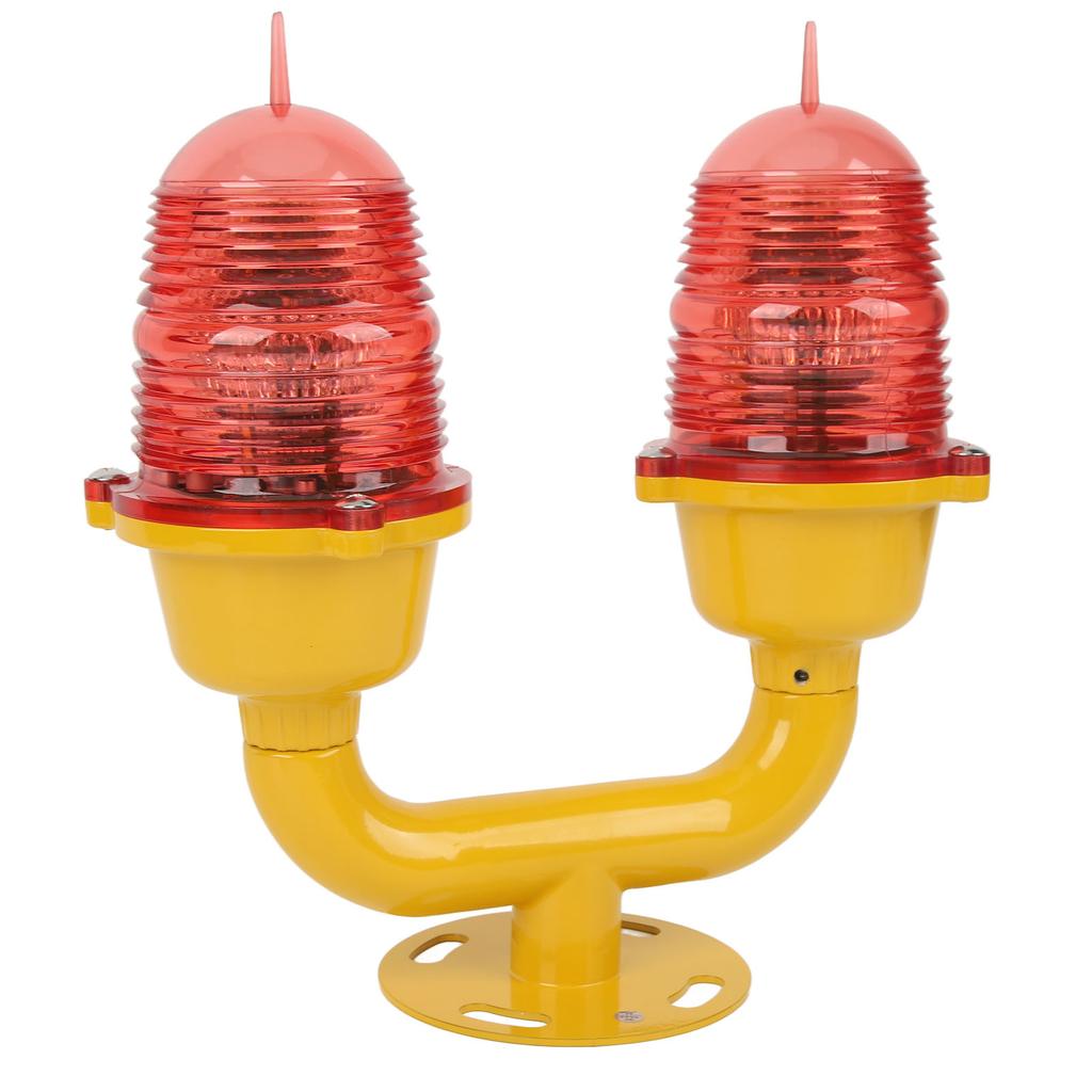 Marine Beacon Light Marine LED Strobe Light Double Head Emergency Warning Beacon Lights Red