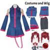 Costume Cosplay Kasane Teto Vestito Uniforme Blu Vtuber Vocaloid Idol Outfit Donna Halloween Festa Anime Gioco di Ruolo Completo