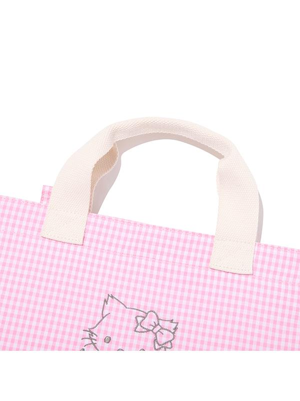 Kirsh X Charmy Kitty Check Shoulder Bag [Light Pink]